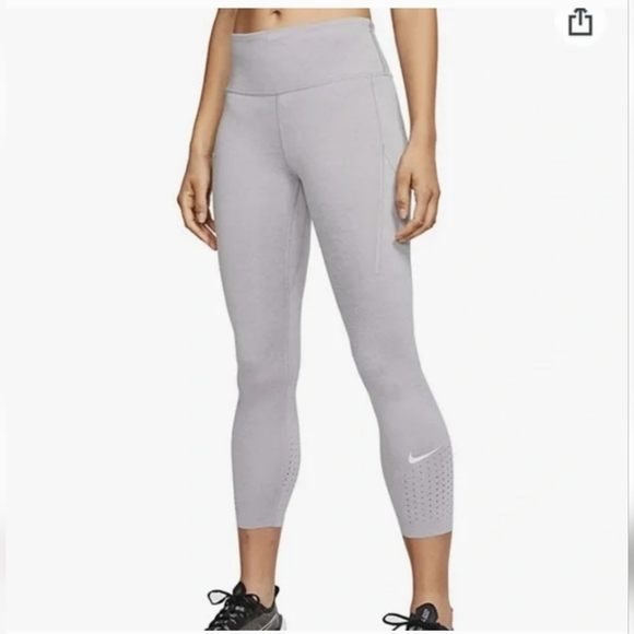 Nike Pants - Nike Epic Lux Running Tights Leggings Size XL Gray CN8043-059